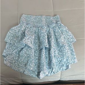 small high rise floral hollister mini skirt